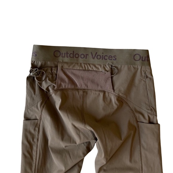 Outdoor Voices TechSweat Utility Leggings Olive / Brown Size M - Picture 6 of 6